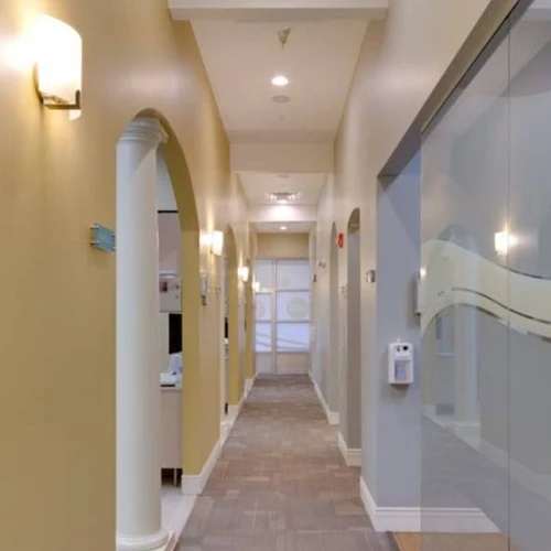 Hallway Leading to Dentist Exam and Cleaning Rooms